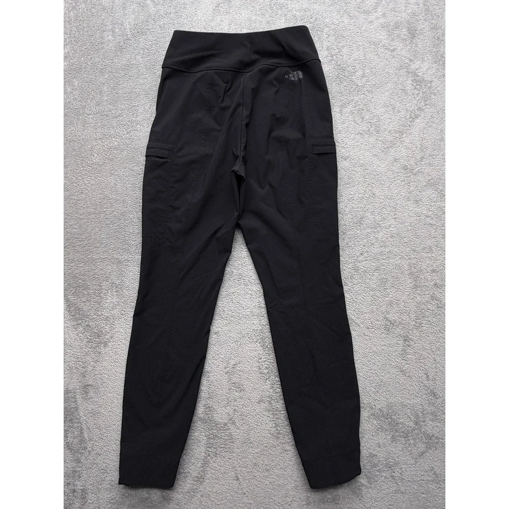 The North Face Pants Womens S Black Ankle Leggings Pockets Stretch Nylon - Picture 7 of 7